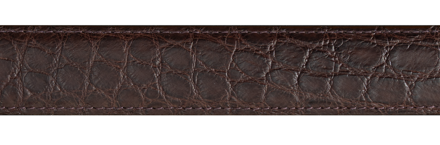 Brown Matte Alligator Belt