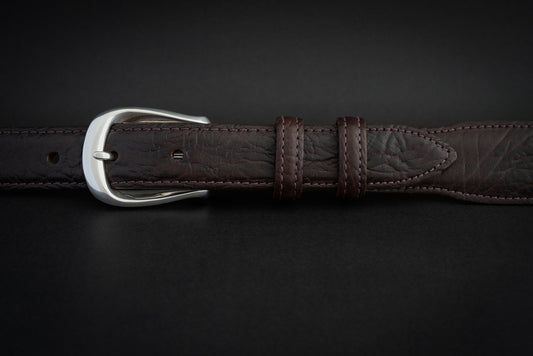 1" Polished Charles Buckle and Belt