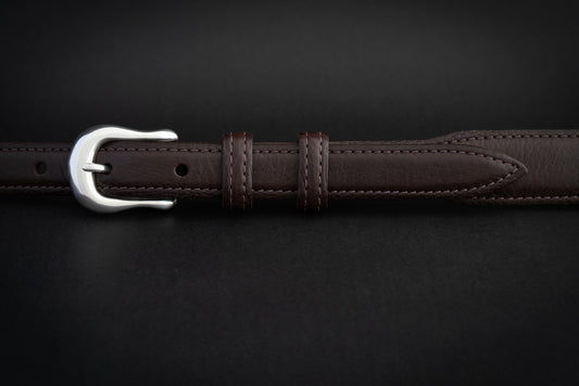 3/4" Polished English Buckle and Belt