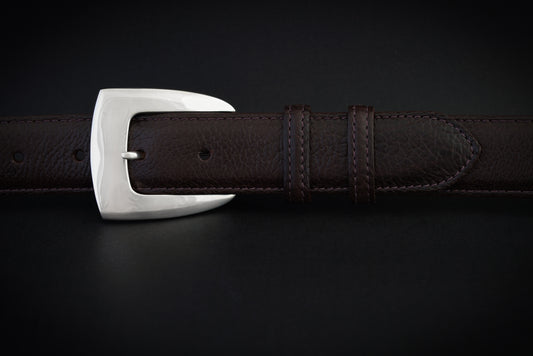 1-1/4" Polished Prescott Buckle and Belt